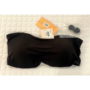 TRUE BODY XL XL/TG Black Convertible Bandeau Bra Comfort Buttery Soft
